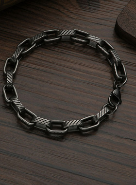 嘻哈不锈钢潮流男士项链个性手链