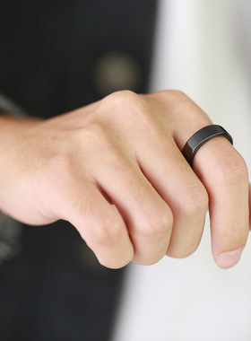 男女通用陶瓷简约光面陶瓷戒指