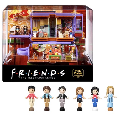 美国正版polly pocket老友记周边Friends联名款6个人迷你波利礼物