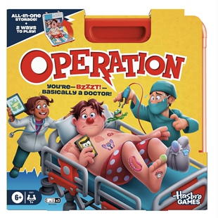 美国代购孩之宝Operation天才小医生亲子互动儿童礼物棋盘游戏