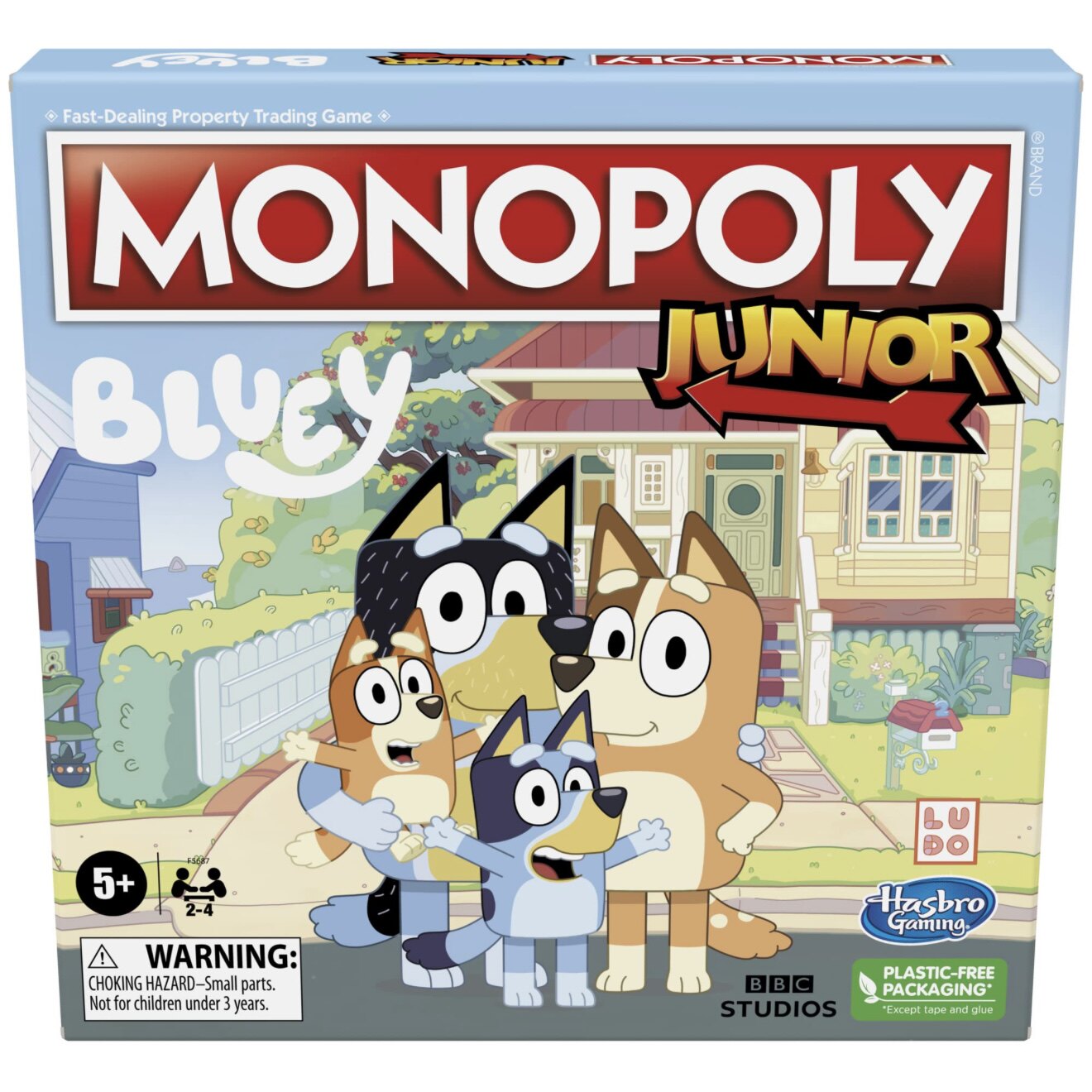 布鲁伊主题简化版大富翁冒险之旅桌面家庭游戏益智Bluey Junior