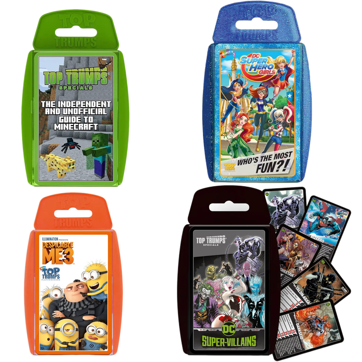 Minecraft Top Trumps Card Game我的世界 小黄人 DC超人英雄卡片