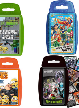 Minecraft Top Trumps Card Game我的世界 小黄人 DC超人英雄卡片