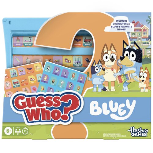 美国布鲁伊猜猜我是谁家庭儿童棋盘游戏便携礼物Bluey Guess Who