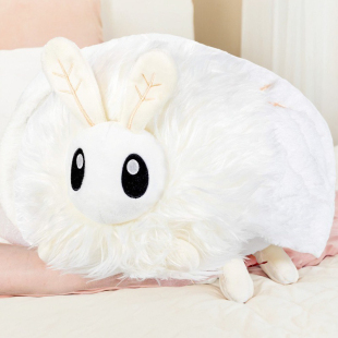 Poodle Moth贵宾天蛾仿真蛾子可爱毛绒女孩玩具公仔儿童玩偶礼物