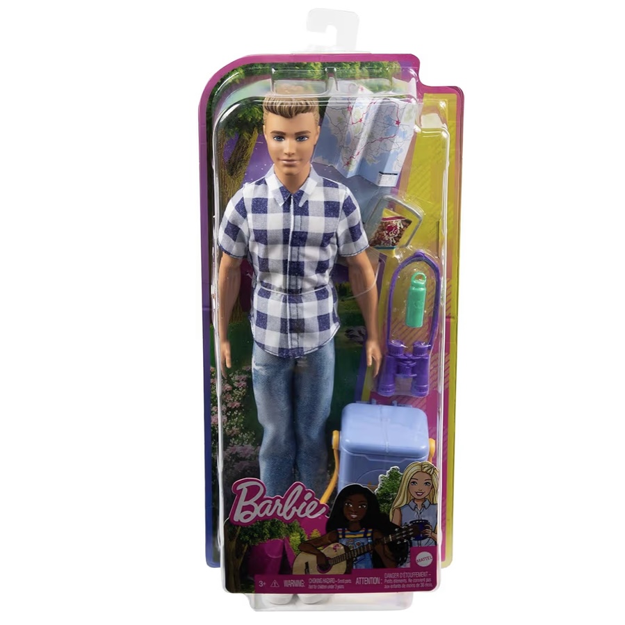 美国芭比金色头发肯娃娃配件Barbie Ken收藏男孩过家家生日礼物