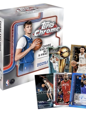 篮球25-26Topps NBA Chrome 蓝折Mega Box球星卡 弗拉格文班亚马