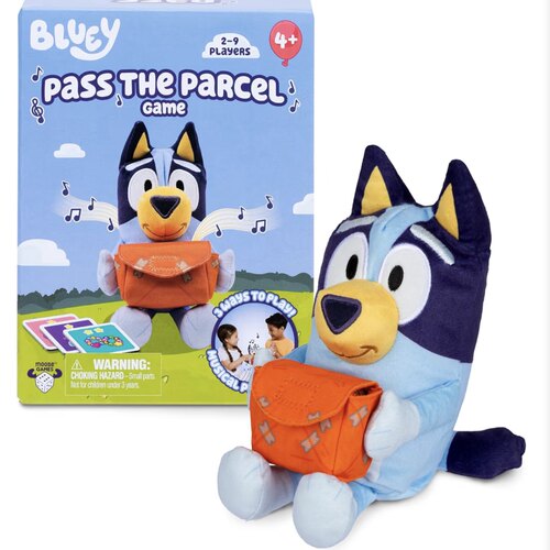 Bluey布鲁伊传包裹音乐玩偶Pass The Parcel派对游戏毛绒玩偶礼物