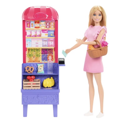 市场摆摊Barbie and Teresa Recipe芭比娃娃过家家篮子女孩礼物