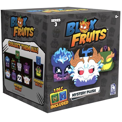 美国潮玩Blox Fruits - Series 3水果游戏毛绒玩具 DLC码盲盒礼物