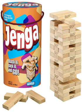 美国正版Jenga叠叠乐积木块层层叠堆堆高Classic儿童家庭桌游聚会