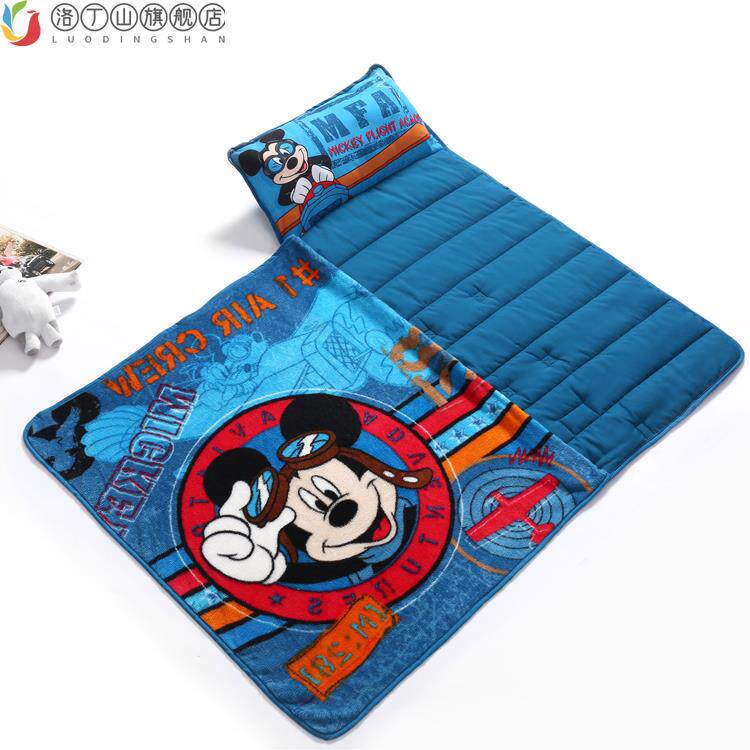 lkhoyu中号儿童盖毯式午睡垫 幼儿园午休睡袋一体午睡垫便携式午