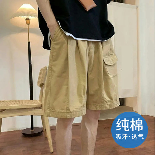广州十三行男装裤广东13行纯棉日系复古工装短裤潮东莞杭州四季青