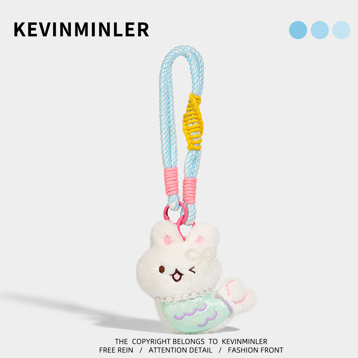 KEVINMINLER原创可爱小鱼兔子包挂件钥匙扣高级感车挂饰生日礼物图片