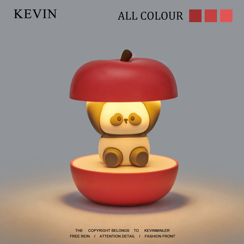 Kevin家!“无聊让熊猫小夜灯治愈你”可爱宿舍床头灯摆件生日礼物