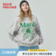 MardiMercredi经典 小雏菊圆领印花休闲卫衣男女宽松上衣可露丽风