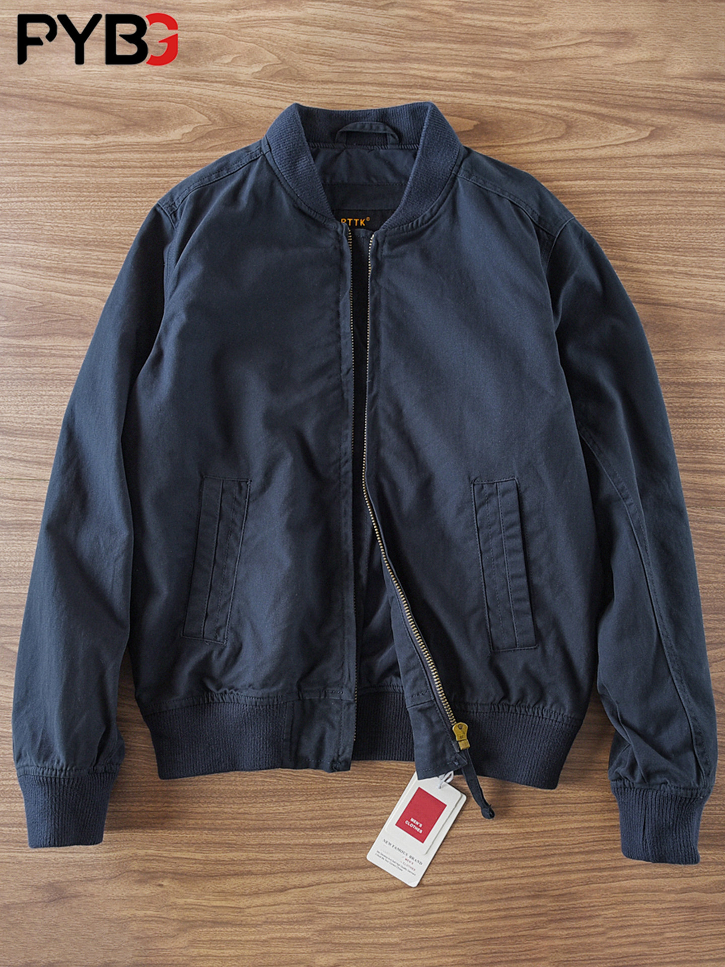 高端美式覆古棒球服外套男士秋冬季2025新款纯棉水洗做旧夹克男款