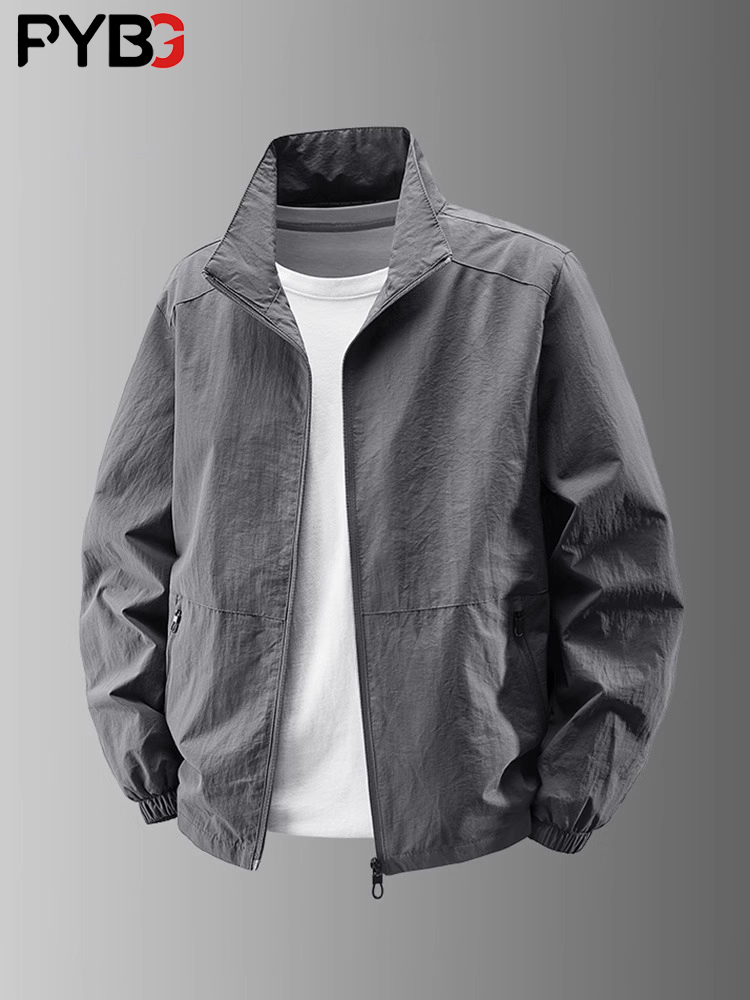 高端立领男士夹克外套2025秋冬季新款商务休闲早秋茄克男款上衣服