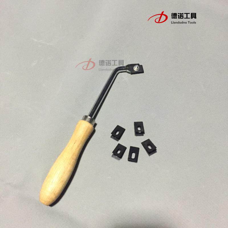 兔帝pvc塑胶地板施工工具地板革开槽刀手动刀片开槽器u型刀片木把
