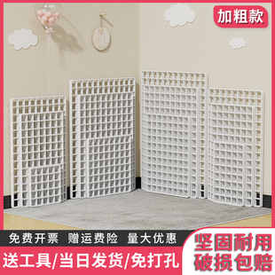 网格片作品展示架超市货架隔板网格展示架铁艺铁丝网墙面格子挂网