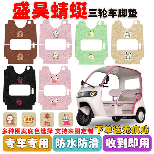 盛昊蜻蜓电动三轮车垫防水防滑耐
