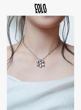 EOLO「霁」花朵项链女