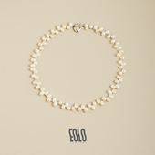 EOLO天然错位淡水珍珠项链 颈链女纯银小众百搭锁骨气质温柔