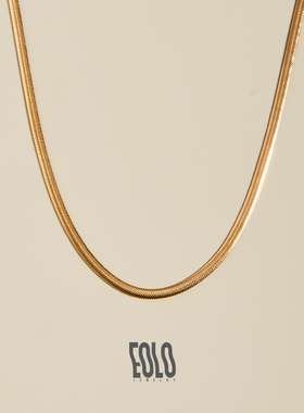 EOLOBasic系列·基础款蛇骨链 女纯银项链百搭时尚小众