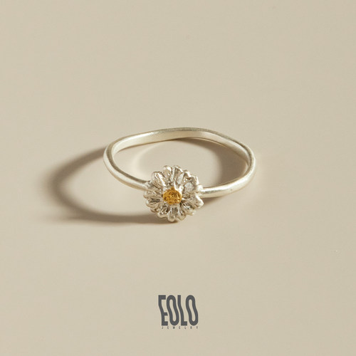EOLO小雏菊戒指女纯银