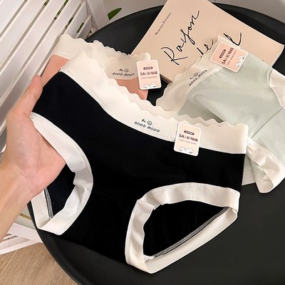 内裤女纯棉新款100%全棉裆抗菌无痕提臀日系甜美少女学生三角短裤