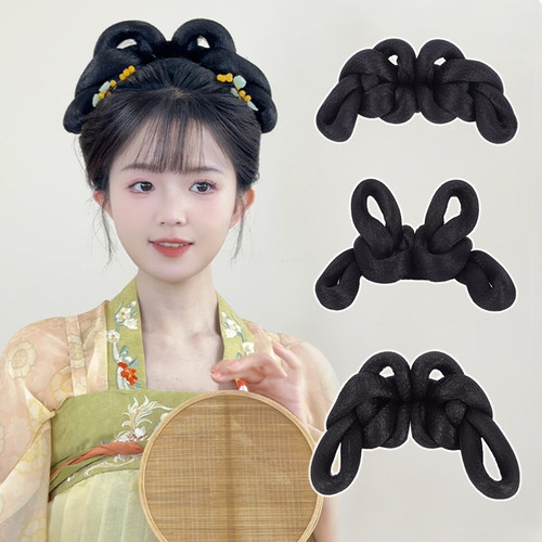 汉服假发盘发发髻古风假发