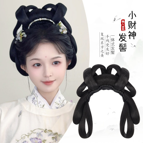 汉服假发一体式古风盘发发髻