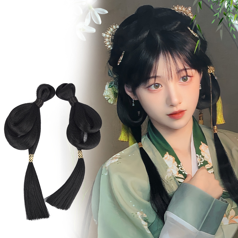 假发古风汉服假发包一体式盘发发髻宋制花千骨古装造型少女日常