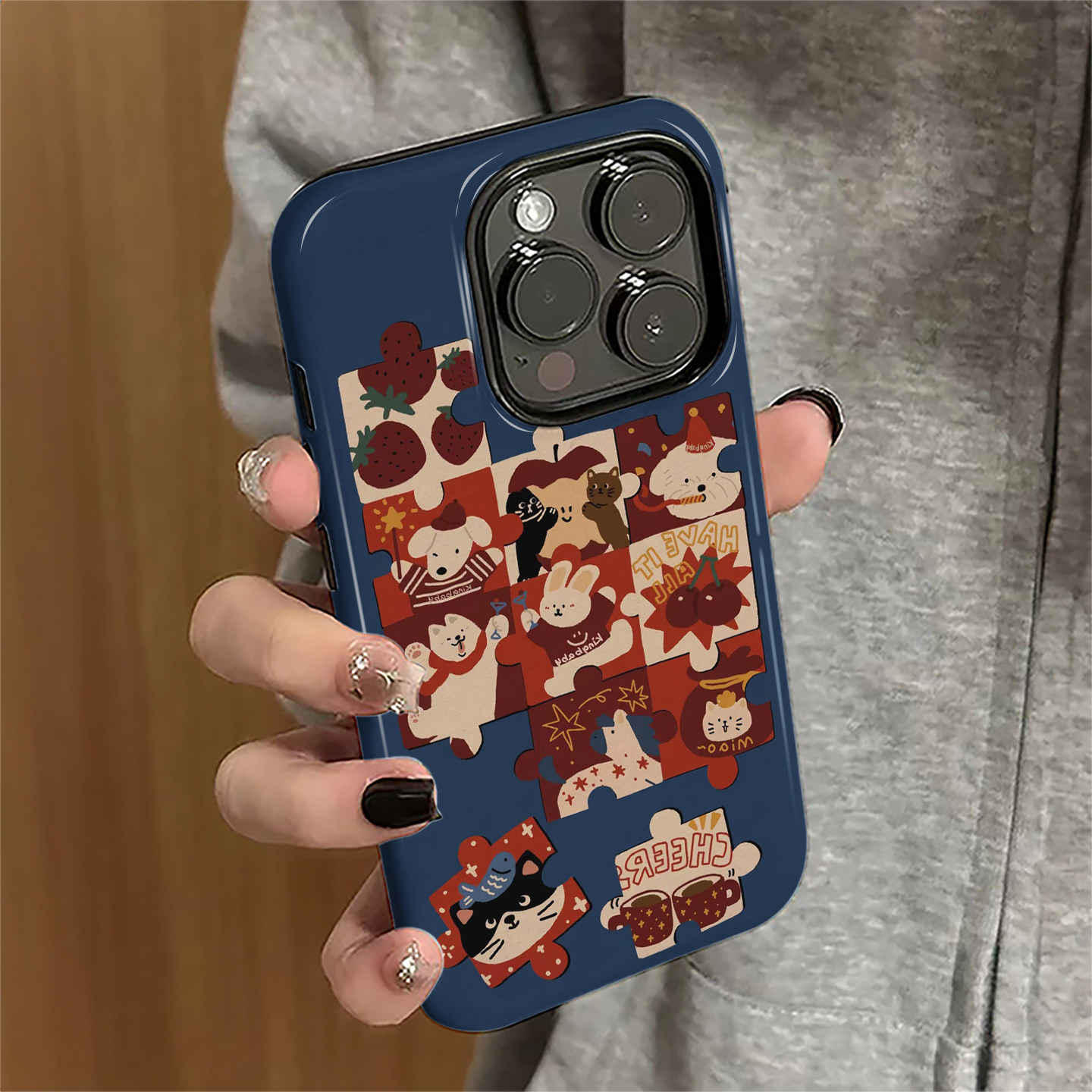 拼图小狗适用苹果16pro手机壳iPhone17promax个性15pro小众14女13日韩xsmax新款12防摔11保护套8/7plus菲林x,3C数码配件,手机保护套/壳,淘宝优惠券,粉丝福利购,淘宝优惠卷