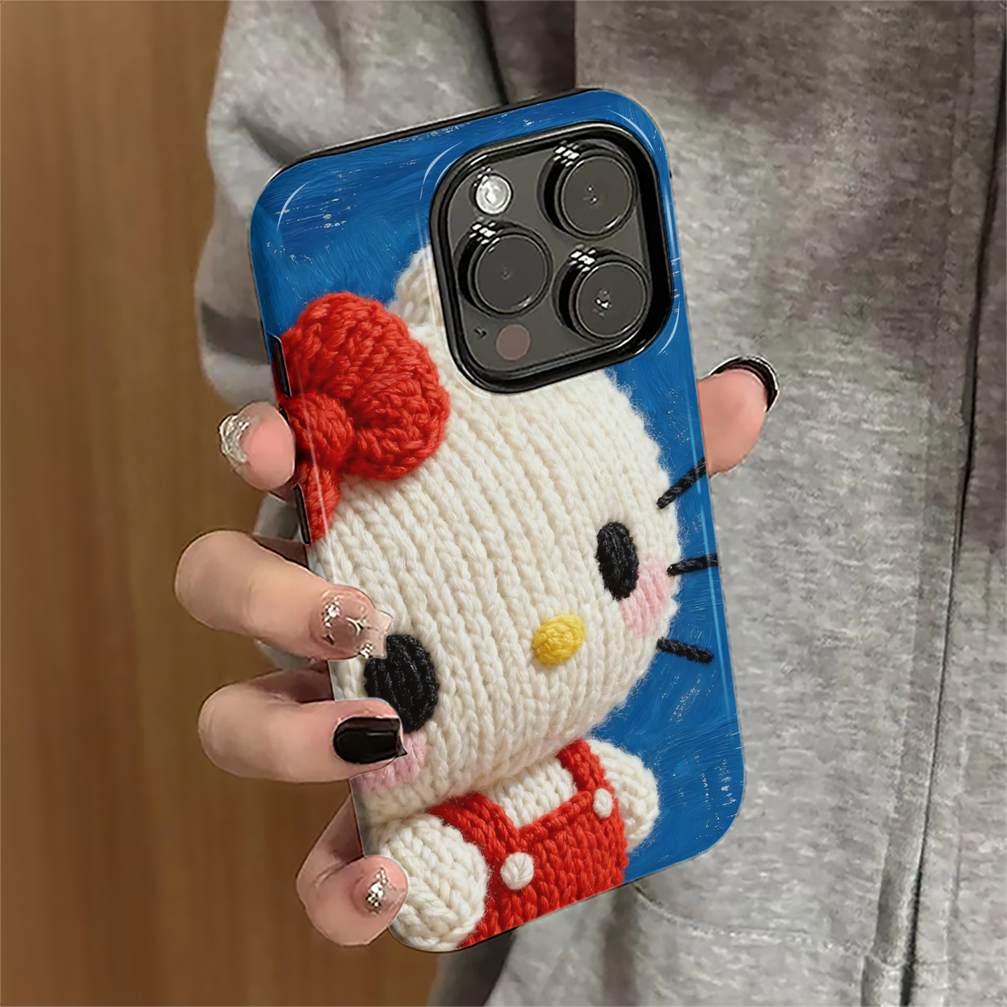 卡通kitty猫适用苹果17promax手机壳iPhone16pro日韩15pro女13可爱12新款14防摔11保护套xsmax/8/7plus菲林e