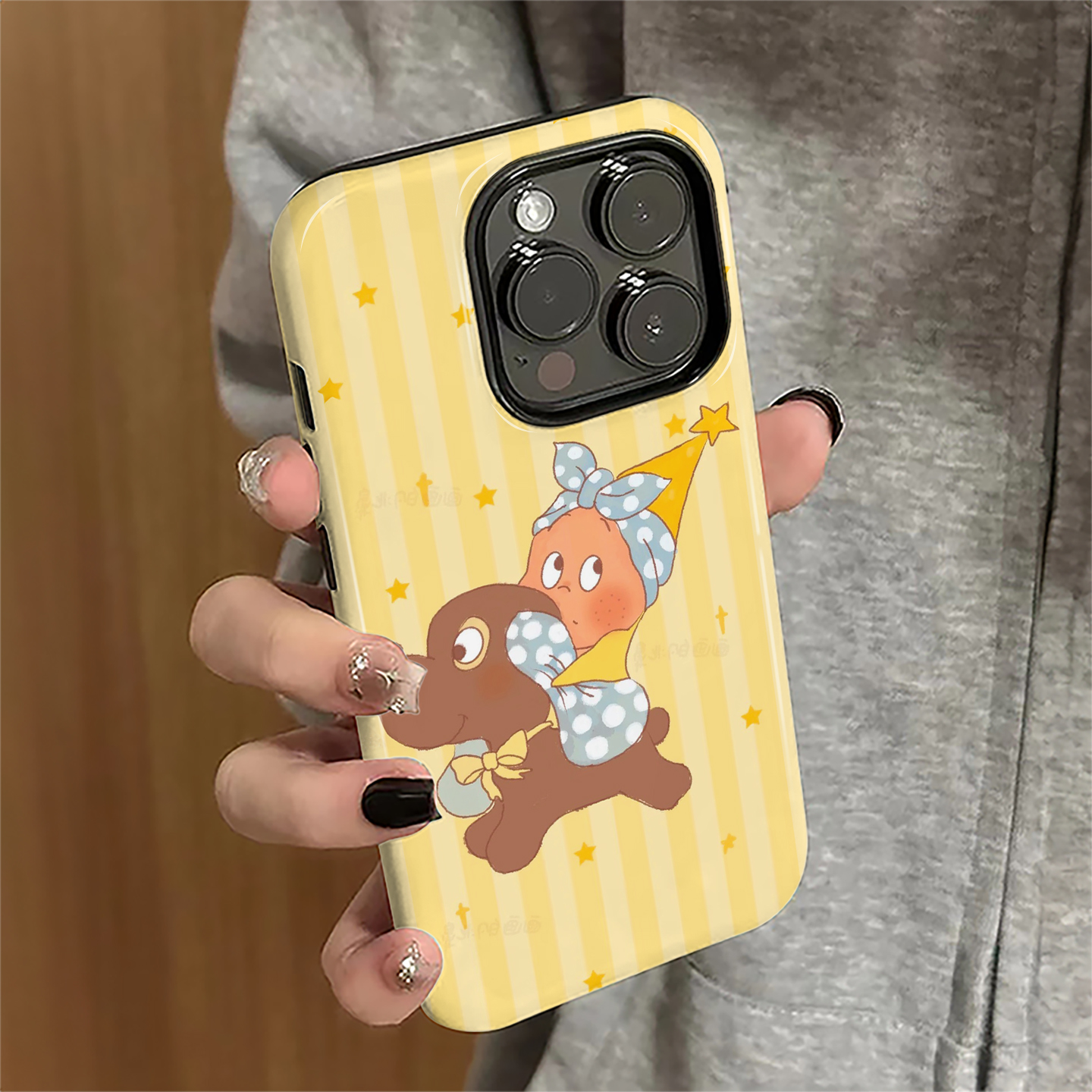 适用苹果17promax手机壳iPhone16pro新款ip15pro卡通13女14简约12星星人11潮玩xsmax防摔保护套7/8plus菲林e