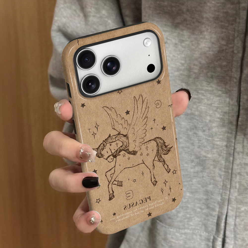 星星独角兽适用苹果17pro手机壳iPhone16promax简约15pro女13艺术14新款xsmax个性12防摔11保护套8/7plus菲林