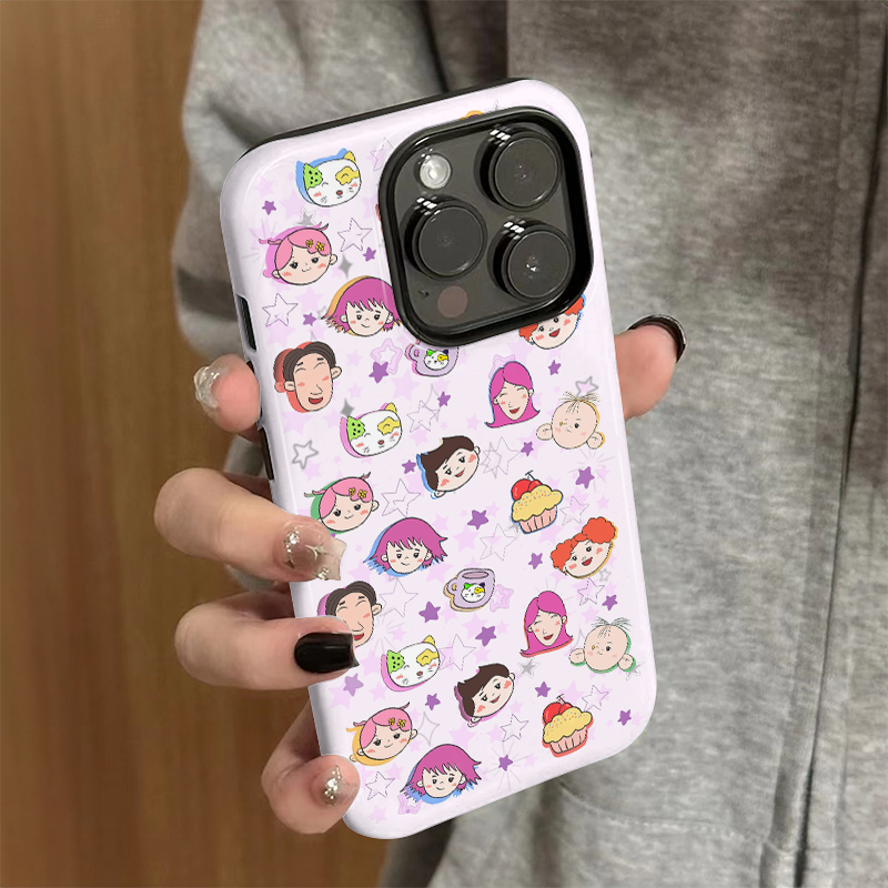 适用苹果15promax手机壳新款iPhone16简约iP14/13女16e可爱12大耳朵图图7卡通xsmax防摔11保护套8plus菲林xr