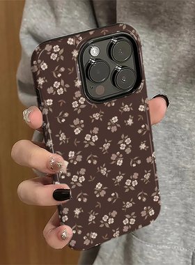 满屏碎花适用苹果17pro手机壳iPhone16promax简约iP15pro日韩14女13个性xsmax新款12防摔11保护套8/7plus菲林