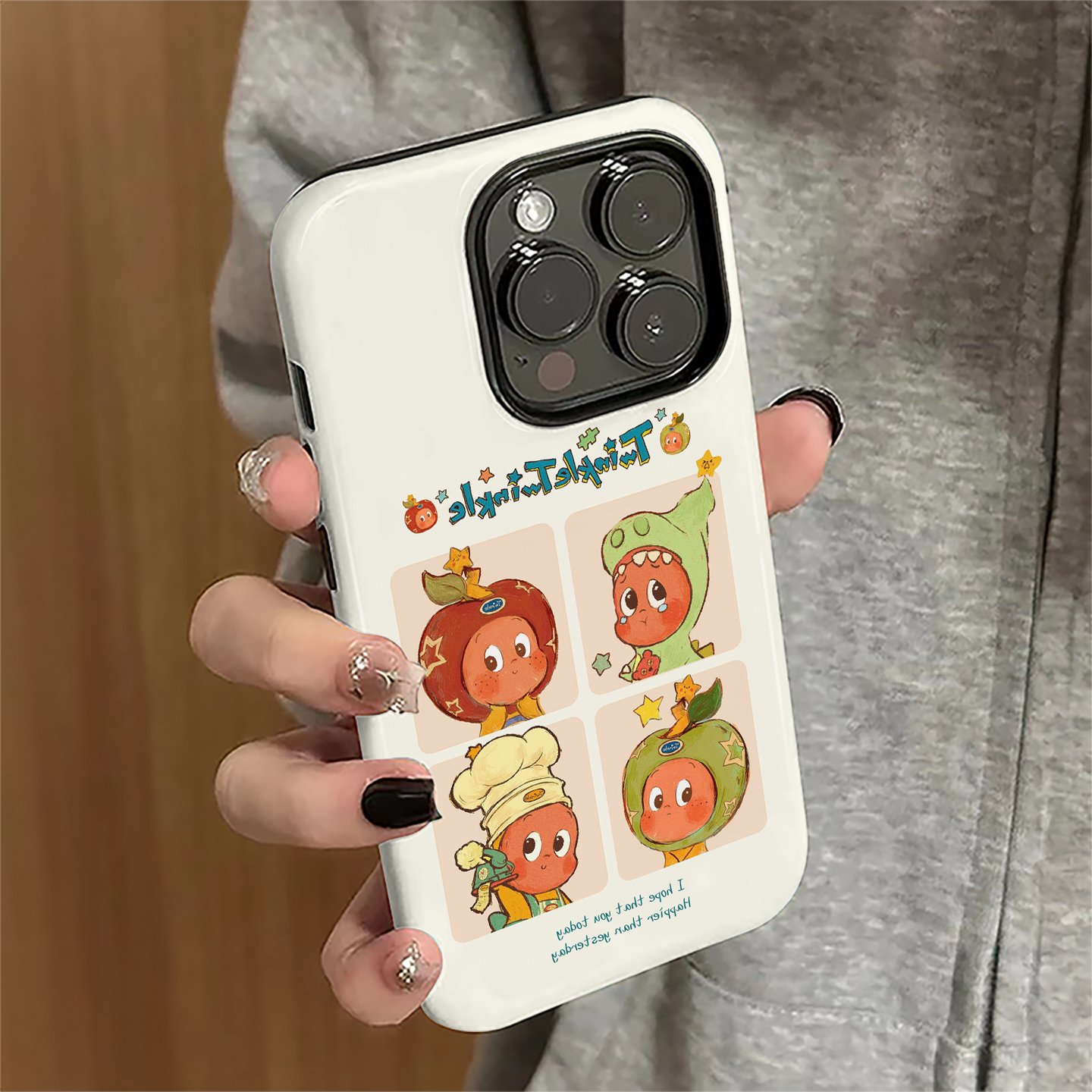 适用苹果16promax手机壳女苹果15pro新款iPhone13简约iP14可爱12卡通7/8plus防摔11星星人潮xsmax套xr菲林16e