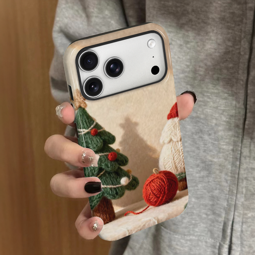 毛球圣诞树适用苹果17pro手机壳iPhone16promax个性15pro女13小众14新款xsmax简约12防摔11保护套8/7plus菲林
