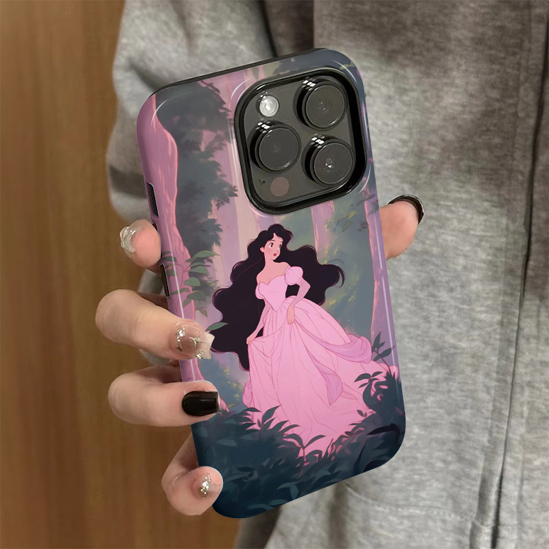 适用苹果15promax手机壳iPhone16新款女iP12/13卡通14简约xsmax丛林公主8硅胶防摔11套7菲林二合一plus可爱xr