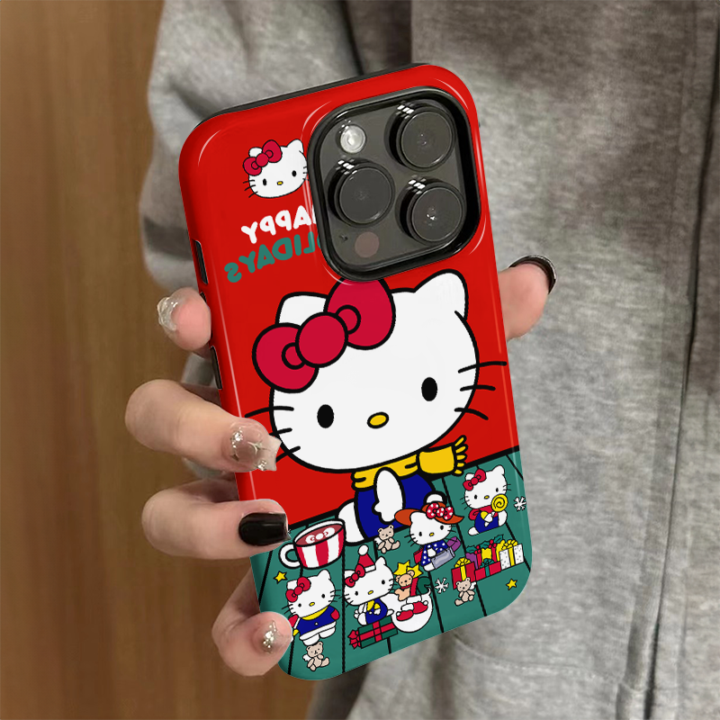 适用苹果16promax手机壳可爱女iPhone15新款iP13/14硅胶xsmax防摔保护套pro卡通iP7/8小众plus围巾kt猫xr外壳