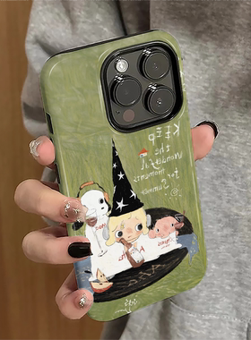 适用苹果16promax手机壳苹果15pro新款iPhone13pro简约iP14女12个性16e防摔7潮11小狗男孩xsmax套8plus菲林xr