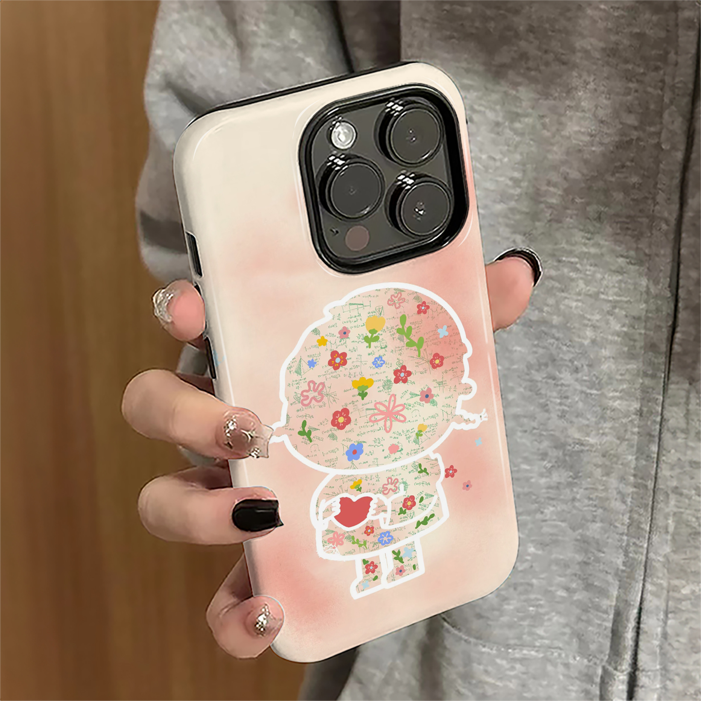 适用苹果17promax手机壳iPhone16pro新款ip15pro卡通13女14简约12鲜花女孩11潮xsmax防摔保护套7/8plus菲林e