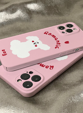 适用于vivox90手机壳s15/s12/s10女s9/s7白色小狗x80/x70/x50Pro菲林y76s/y52/y7s/y3硬壳iqoo10/9/8防摔neo5