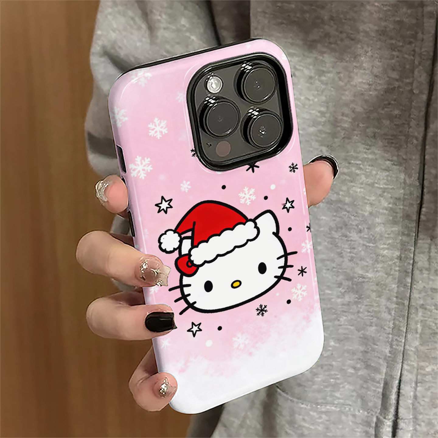 圣诞kt猫适用iPhone17pro手机壳苹果16promax日韩ip15pro卡通女13少女14新款xsmax12防摔11保护套8/7plus菲林