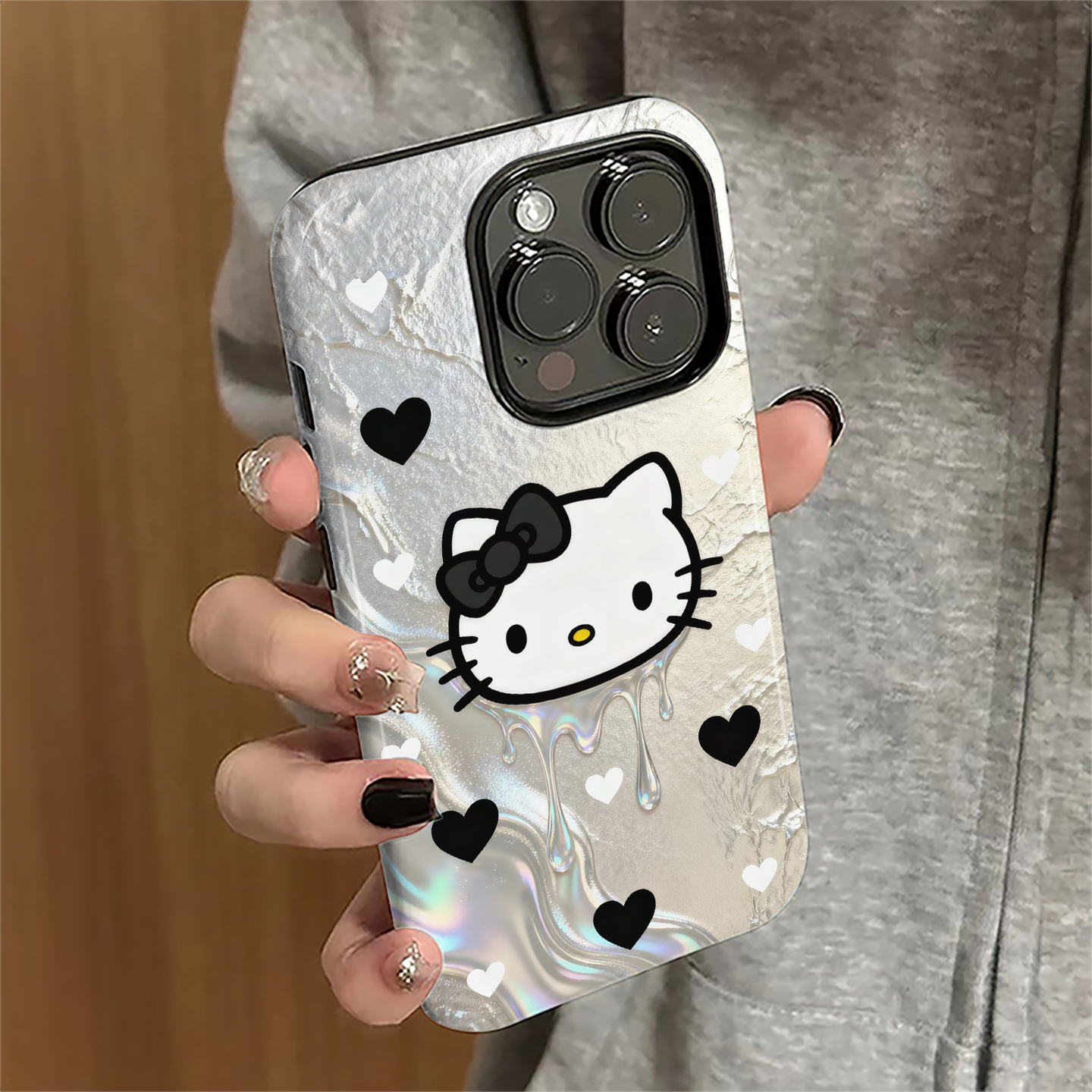 适用苹果17promax手机壳iPhone16pro女ip15pro新款13爱心kt猫14日韩12防摔保护套11个性8/7plus硬xsmax菲林e