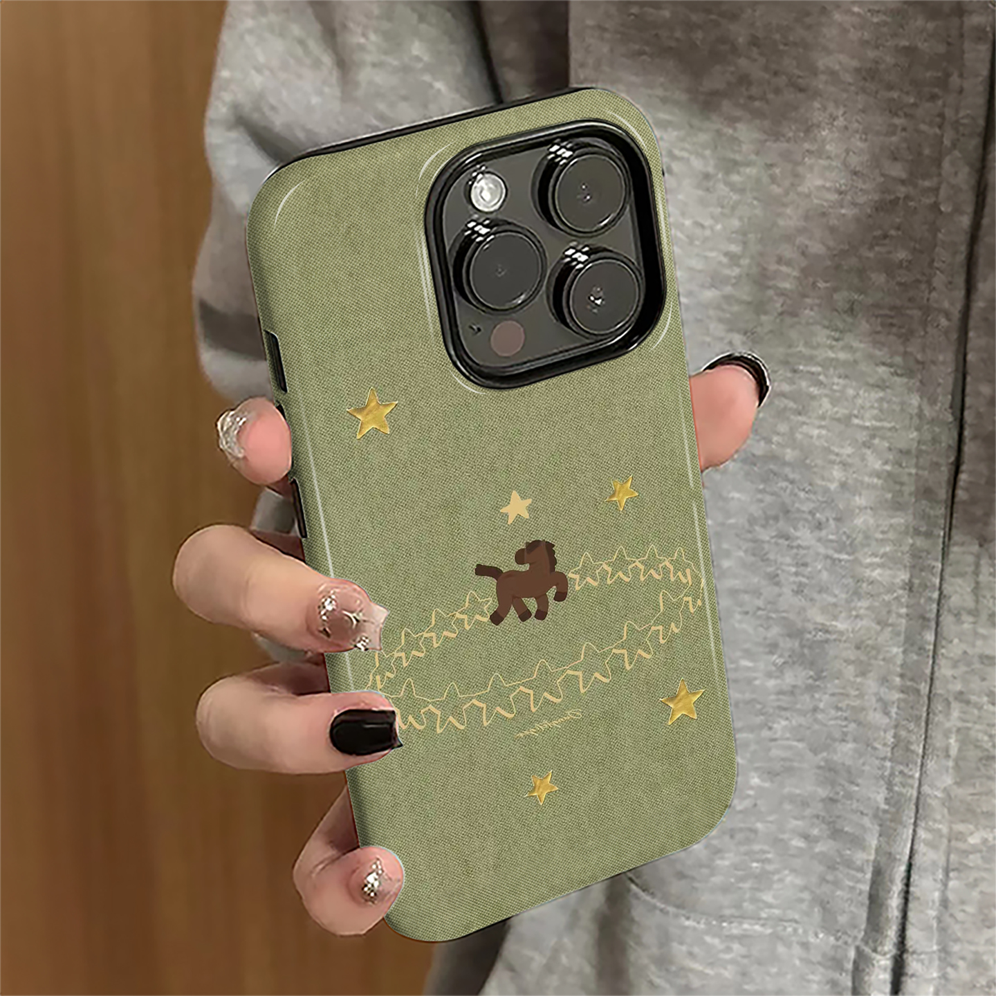 星星小马适用苹果17pro手机壳iPhone16promax国风ip15pro女13马年14新款xsmax个性12防摔11保护套8/7plus菲林