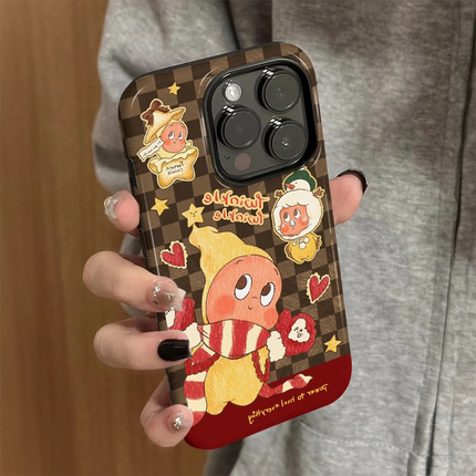 适用苹果15promax手机壳iPhone16pro新款iP14/13女12简约16e卡通8xsmax防摔11保护套7格子星星人plus菲林xr硬